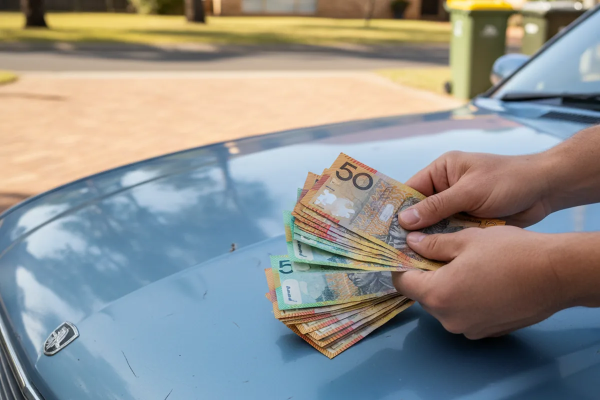 Cash paid for a car in Adelaide