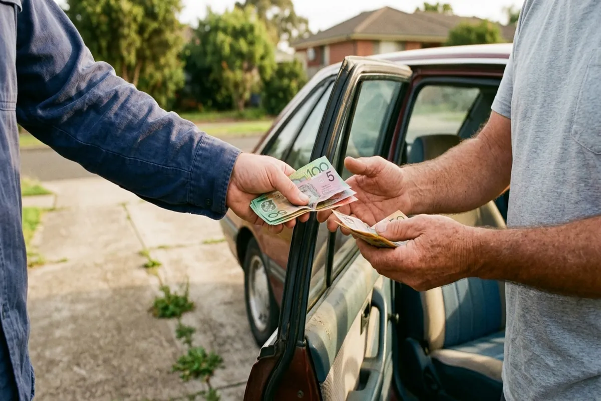 Cash paid on collection in Adelaide